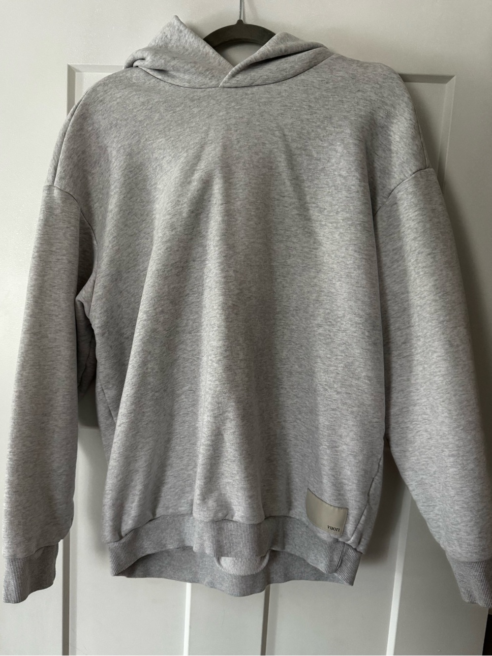 Vuori Oversized Restore Hoodie in Pale Gray Heather - Size S